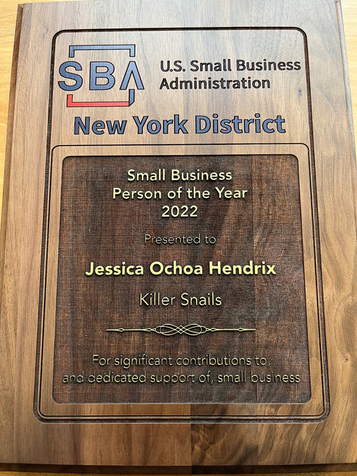 SBA New York 2022 Small Business Person of the Year- Killer Snails CEO!