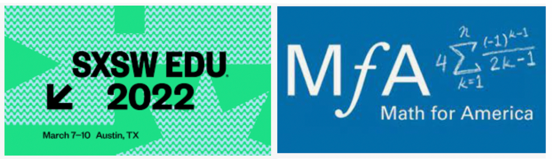 Presenting at SXSW EDU & Math for America in March!